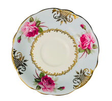 Load image into Gallery viewer, Blue EB Foley Pink Cabbage Roses