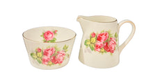 Load image into Gallery viewer, Large Royal Tuscan Roses Creamer & Sugar Bowl