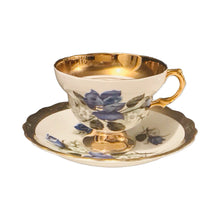 Load image into Gallery viewer, Gorgeous Rosina Blue Roses With Gold