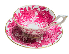 Load image into Gallery viewer, Coalport Deep Pink/Red Maple Leaf