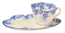 Load image into Gallery viewer, Very Rare Shelley Dainty Blue Snack/Tennis Set
