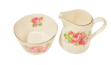 Load image into Gallery viewer, Large Royal Tuscan Roses Creamer & Sugar Bowl