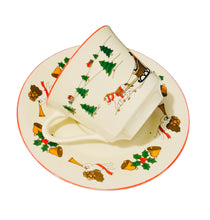 Load image into Gallery viewer, Christmas Teacup & Saucer Japan