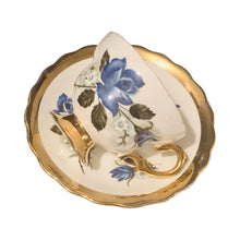 Load image into Gallery viewer, Gorgeous Rosina Blue Roses With Gold