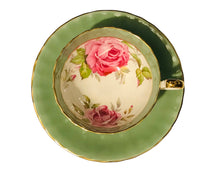 Load image into Gallery viewer, Sage Aynsley Pink Cabbage Roses