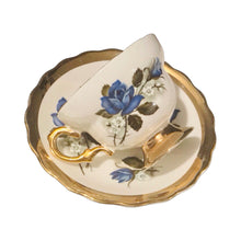 Load image into Gallery viewer, Gorgeous Rosina Blue Roses With Gold
