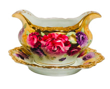 Load image into Gallery viewer, Hand Painted Gravy Boat and Underplate