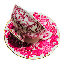 Load image into Gallery viewer, Coalport Deep Pink/Red Maple Leaf