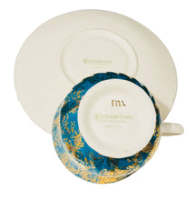 Load image into Gallery viewer, Elizabethan Teal and Gold