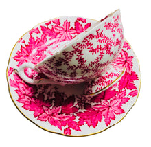 Load image into Gallery viewer, Coalport Deep Pink/Red Maple Leaf