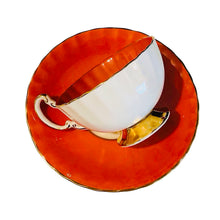 Load image into Gallery viewer, Aynsley Orange With Pink Roses