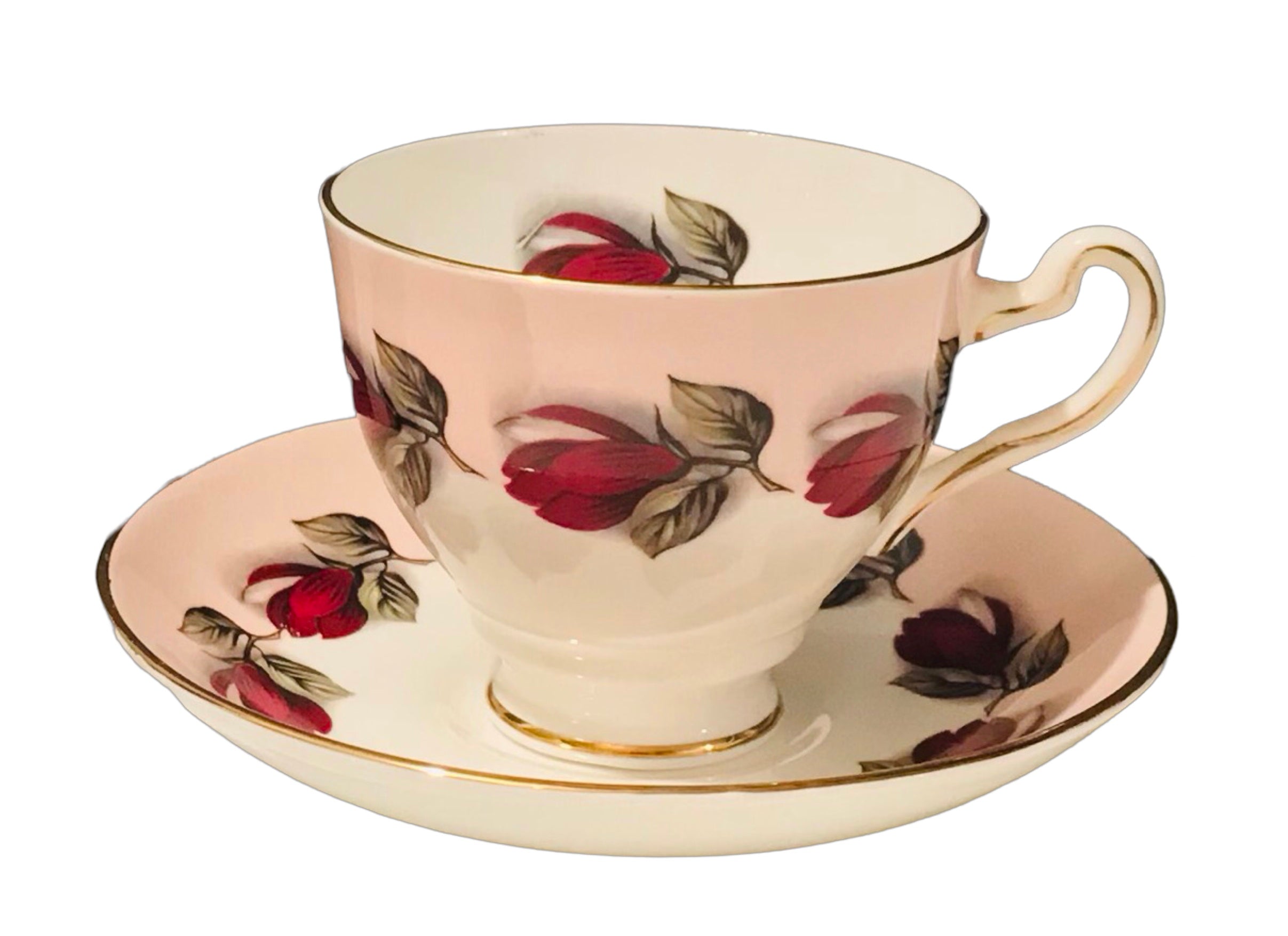 ENGLAND TAYLOR and KENT Teacup retailer and Saucer