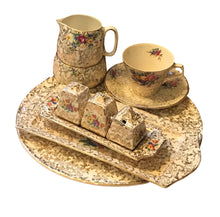 Load image into Gallery viewer, As Is Gold Chintz Mixed English Makers and Patterns