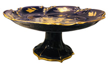 Load image into Gallery viewer, Large JL Menau Echt Kobalt Tiered Plate