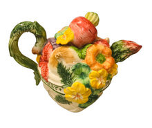 Load image into Gallery viewer, Fitz & Floyd Herb Garden Teapot 1996