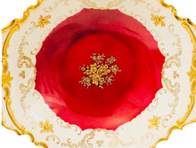 Load image into Gallery viewer, Reichenbach Red and Gold 9.5 In x 8.25 In Bowl