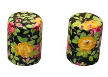Load image into Gallery viewer, Black Chintz Mini Salt & Pepper Set