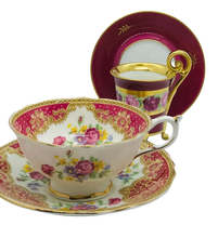 Load image into Gallery viewer, Rose DuBarry Hand Painted Demitasse