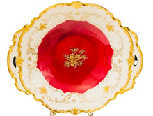 Load image into Gallery viewer, Reichenbach Red and Gold 9.5 In x 8.25 In Bowl