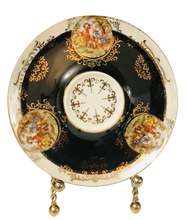 Load image into Gallery viewer, Shafford Black Pedestal Courting Couples Cup and Saucer