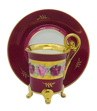 Load image into Gallery viewer, Rose DuBarry Hand Painted Demitasse
