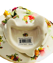 Load image into Gallery viewer, Reserved: Royal Albert Old Country Roses Rabbit Tea Set + Cork Trivet
