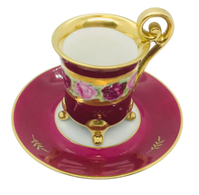 Load image into Gallery viewer, Rose DuBarry Hand Painted Demitasse
