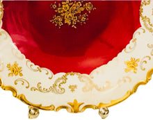 Load image into Gallery viewer, Reichenbach Red and Gold 9.5 In x 8.25 In Bowl