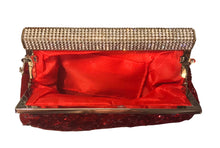Load image into Gallery viewer, Vintage Sequined Rhinestone Evening Bag