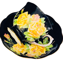 Load image into Gallery viewer, Royal Albert Black English Tea Rose Teacup and Saucer