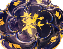 Load image into Gallery viewer, Large JL Menau Echt Kobalt Tiered Plate