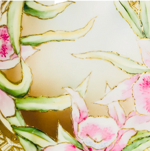 Load image into Gallery viewer, Stunning Nippon Hand Painted Gold Moriage Slip Painted 11 Inch Diameter Orchid Bowl