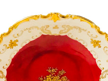Load image into Gallery viewer, Reichenbach Red and Gold 9.5 In x 8.25 In Bowl