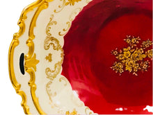Load image into Gallery viewer, Reichenbach Red and Gold 9.5 In x 8.25 In Bowl