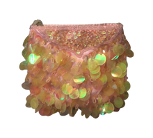 Load image into Gallery viewer, Peach Sequined Evening Bag
