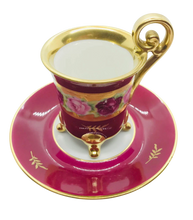 Load image into Gallery viewer, Rose DuBarry Hand Painted Demitasse