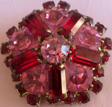 Load image into Gallery viewer, Pretty in Pink-And Red-Gorgeous Vintage Brooch