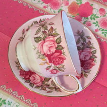 Load image into Gallery viewer, Pretty in Pink-Queen Anne Teacup and Saucer