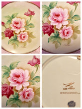 Load image into Gallery viewer, Pretty in Pink-and Green-Hase Signed 8.5 Inch Cabinet Plate