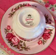 Load image into Gallery viewer, Pretty in Pink-Queen Anne Teacup and Saucer