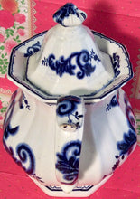 Load image into Gallery viewer, Pretty in Pink-and Blue-Magnificent Francis Morley 1845 Flow Blue Teapot