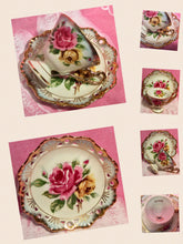 Load image into Gallery viewer, Pretty In Pink-and Hand Painted Lefton Japan Teacup and Saucer