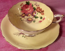 Load image into Gallery viewer, Pretty in Pink-And Yellow-Paragon Double Royal Warrant Pedestal Teacup and Saucer