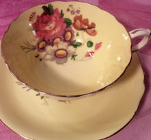 Load image into Gallery viewer, Pretty in Pink-And Yellow-Paragon Double Royal Warrant Pedestal Teacup and Saucer