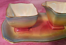 Load image into Gallery viewer, Pretty in Pink-Royal Winton Grimwades Rainbow Creamer Sugar Bowl and Tray