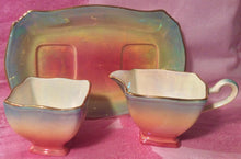 Load image into Gallery viewer, Pretty in Pink-Royal Winton Grimwades Rainbow Creamer Sugar Bowl and Tray
