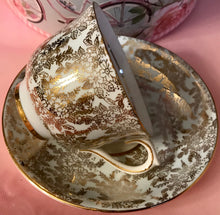 Load image into Gallery viewer, Pretty In Pink-and Blue-Colclough Teacup and Saucer