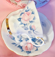 Load image into Gallery viewer, Pretty in Pink-Royal Albert Pastel Pink Rose Corset Teacup and Saucer