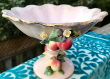 Load image into Gallery viewer, Pretty in Pink-L’Amour China Hand Painted Pedestal Bowl With Fruit Japan