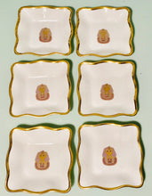 Load image into Gallery viewer, Pretty in Pink-Set of 6 King Tut Nut Dishes Coalport England